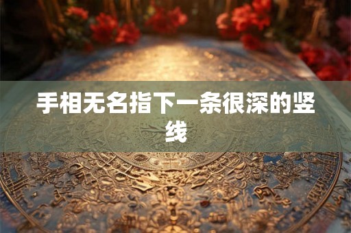 手相无名指下一条很深的竖线