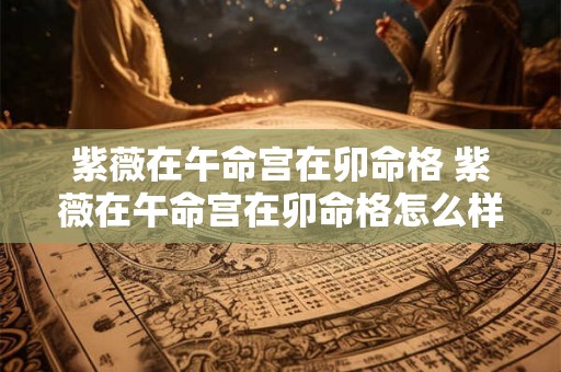 紫薇在午命宫在卯命格 紫薇在午命宫在卯命格怎么样 紫薇在午命宫在卯命格 紫薇在午命宫在卯命格怎么样