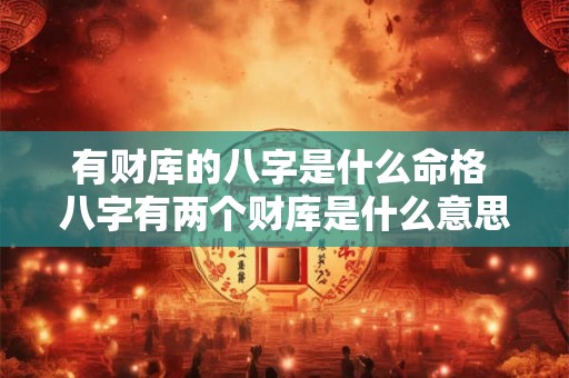 有财库的八字是什么命格 八字有两个财库是什么意思 有财库的八字是什么命格 八字有两个财库是什么意思