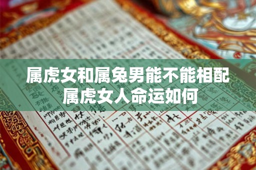 属虎女和属兔男能不能相配 属虎女人命运如何 属虎女和属兔男能不能相配 属虎女人命运如何