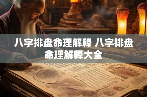 八字排盘命理解释 八字排盘命理解释大全 八字排盘命理解释 八字排盘命理解释大全