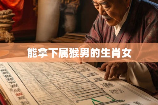 能拿下属猴男的生肖女 能拿下属猴男的生肖女