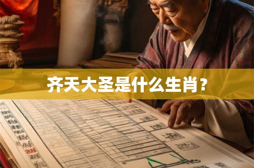 齐天大圣是什么生肖? 齐天大圣是什么生肖?