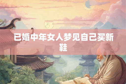 已婚中年女人梦见自己买新鞋