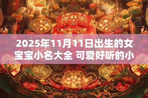 2025年11月11日出生的女宝宝小名大全 可爱好听的小名