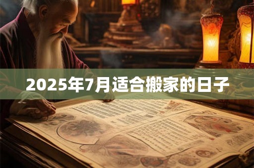2025年7月适合搬家的日子 2025年7月适合搬家的日子