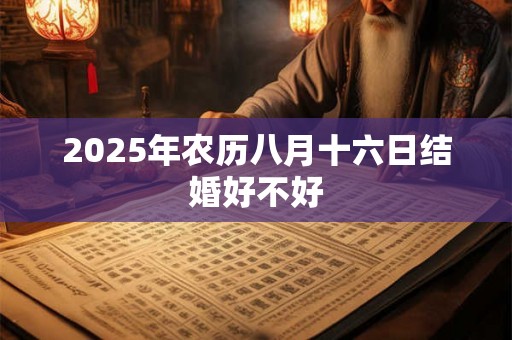 2025年农历八月十六日结婚好不好 2025年农历八月十六日结婚好不好