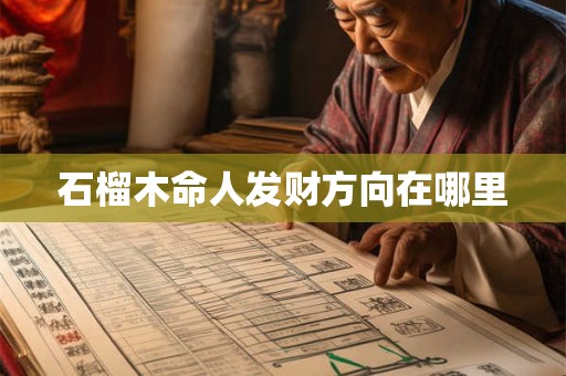 石榴木命人发财方向在哪里 石榴木命人发财方向在哪里