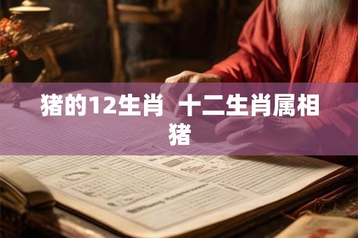 猪的12生肖 十二生肖属相猪 猪的12生肖 十二生肖属相猪