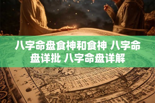 八字命盘食神和食神 八字命盘详批 八字命盘详解 八字命盘食神和食神 八字命盘详批 八字命盘详解