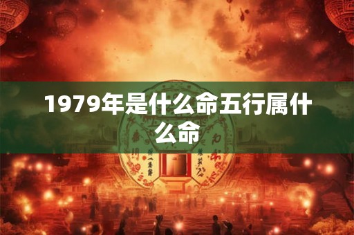 1979年是什么命五行属什么命 1979年是什么命五行属什么命