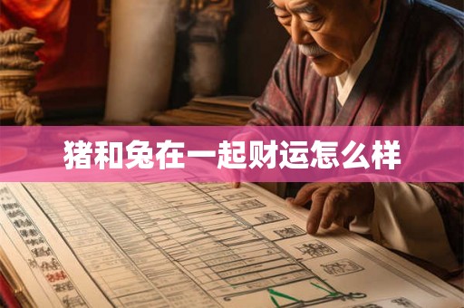 猪和兔在一起财运怎么样