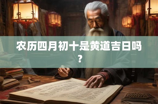 农历四月初十是黄道吉日吗? 农历四月初十是黄道吉日吗?