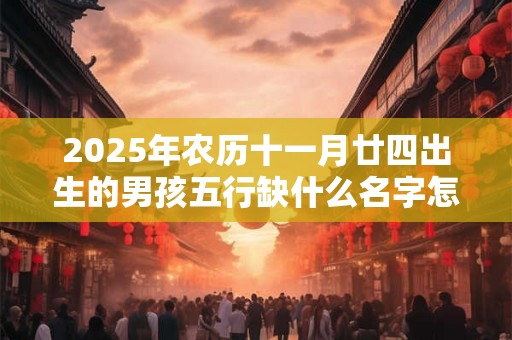 2025年农历十一月廿四出生的男孩五行缺什么名字怎么取合适