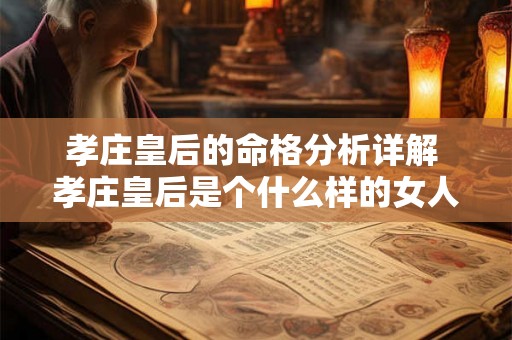 孝庄皇后的命格分析详解 孝庄皇后是个什么样的女人 孝庄皇后的命格分析详解 孝庄皇后是个什么样的女人