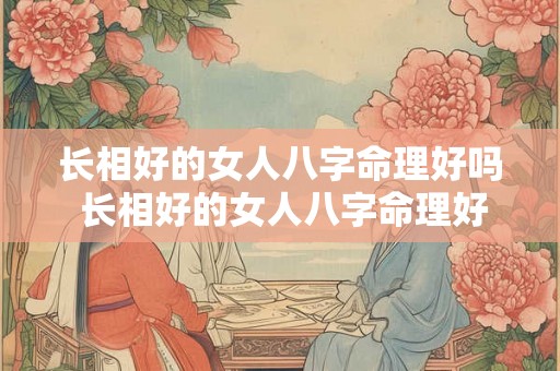 长相好的女人八字命理好吗 长相好的女人八字命理好吗图片 长相好的女人八字命理好吗 长相好的女人八字命理好吗图片