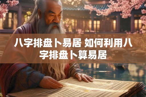八字排盘卜易居 如何利用八字排盘卜算易居 八字排盘卜易居 如何利用八字排盘卜算易居