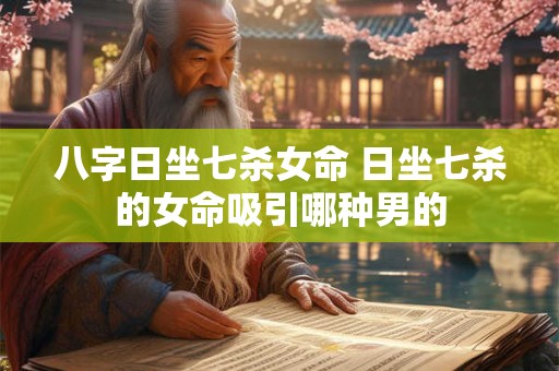 八字日坐七杀女命 日坐七杀的女命吸引哪种男的 八字日坐七杀女命 日坐七杀的女命吸引哪种男的