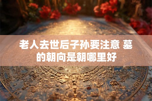 老人去世后子孙要注意 墓的朝向是朝哪里好 老人去世后子孙要注意 墓的朝向是朝哪里好