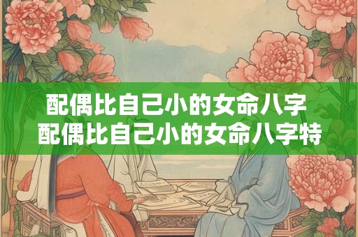 配偶比自己小的女命八字 配偶比自己小的女命八字特征 配偶比自己小的女命八字 配偶比自己小的女命八字特征