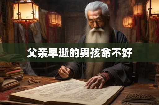 父亲早逝的男孩命不好