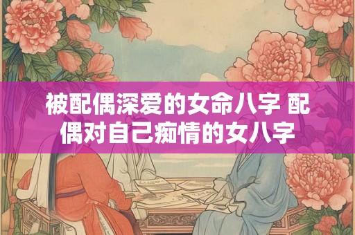 被配偶深爱的女命八字 配偶对自己痴情的女八字