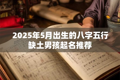 2025年5月出生的八字五行缺土男孩起名推荐 2025年5月出生的八字五行缺土男孩起名推荐