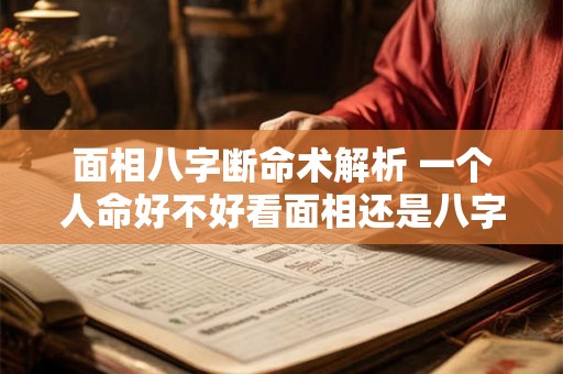 面相八字断命术解析 一个人命好不好看面相还是八字 面相八字断命术解析 一个人命好不好看面相还是八字