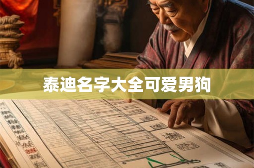 泰迪名字大全可爱男狗