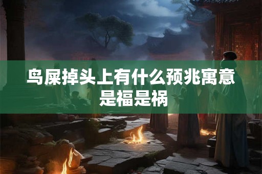 鸟屎掉头上有什么预兆寓意 是福是祸