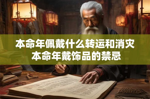 本命年佩戴什么转运和消灾 本命年戴饰品的禁忌