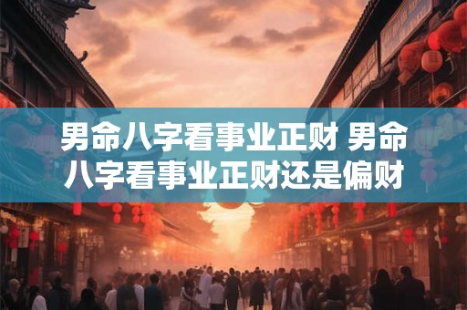 男命八字看事业正财 男命八字看事业正财还是偏财 男命八字看事业正财 男命八字看事业正财还是偏财