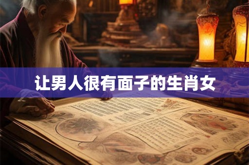 让男人很有面子的生肖女