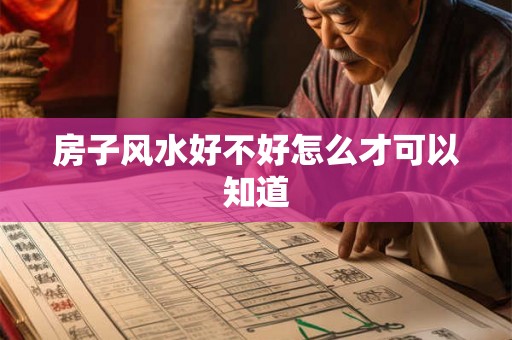 房子风水好不好怎么才可以知道