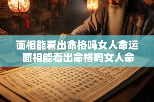 面相能看出命格吗女人命运 面相能看出命格吗女人命运怎么样 面相能看出命格吗女人命运 面相能看出命格吗女人命运怎么样