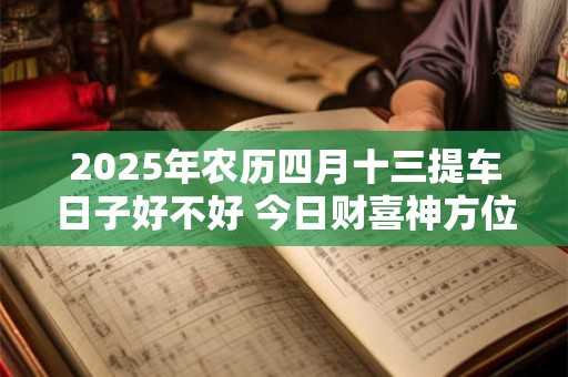 2025年农历四月十三提车日子好不好 今日财喜神方位 2025年农历四月十三提车日子好不好 今日财喜神方位