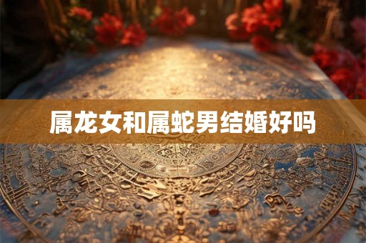 属龙女和属蛇男结婚好吗