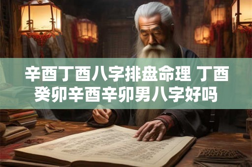 辛酉丁酉八字排盘命理 丁酉癸卯辛酉辛卯男八字好吗 辛酉丁酉八字排盘命理 丁酉癸卯辛酉辛卯男八字好吗