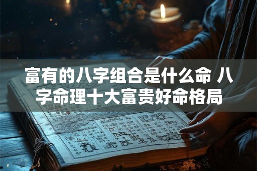 富有的八字组合是什么命 八字命理十大富贵好命格局 富有的八字组合是什么命 八字命理十大富贵好命格局