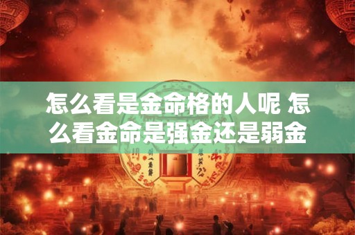 怎么看是金命格的人呢 怎么看金命是强金还是弱金 怎么看是金命格的人呢 怎么看金命是强金还是弱金