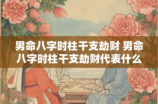 男命八字时柱干支劫财 男命八字时柱干支劫财代表什么