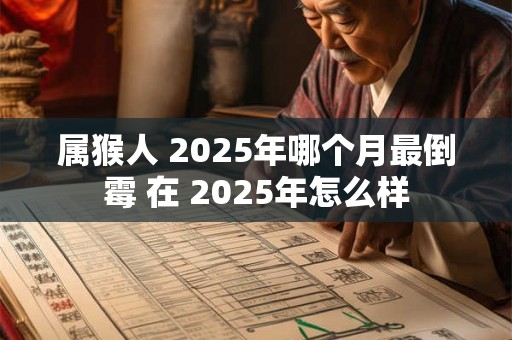 属猴人 2025年哪个月最倒霉 在 2025年怎么样 属猴人 2025年哪个月最倒霉 在 2025年怎么样
