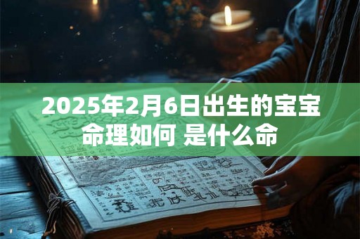 2025年2月6日出生的宝宝命理如何 是什么命