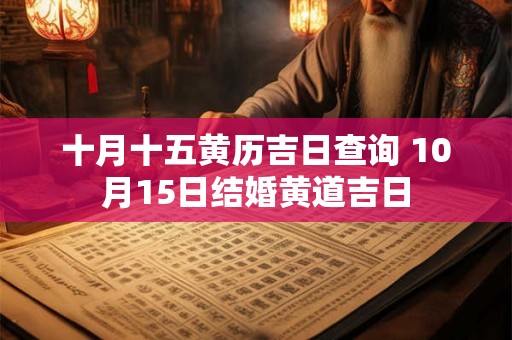 十月十五黄历吉日查询 10月15日结婚黄道吉日 十月十五黄历吉日查询 10月15日结婚黄道吉日