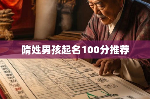 隋姓男孩起名100分推荐 隋姓男孩起名100分推荐