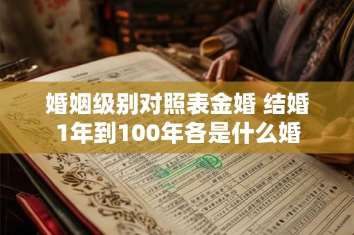 婚姻级别对照表金婚 结婚1年到100年各是什么婚 婚姻级别对照表金婚 结婚1年到100年各是什么婚