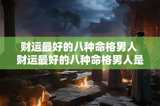 财运最好的八种命格男人 财运最好的八种命格男人是什么 财运最好的八种命格男人 财运最好的八种命格男人是什么