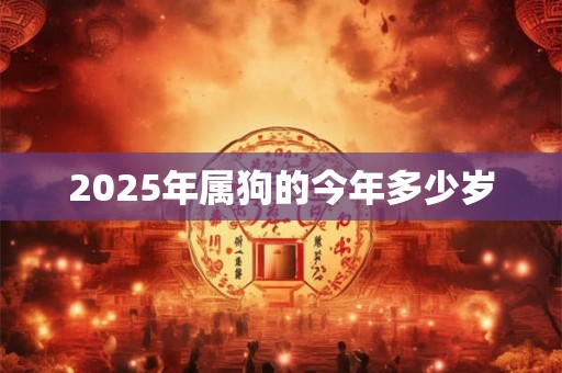 2025年属狗的今年多少岁 2025年属狗的今年多少岁