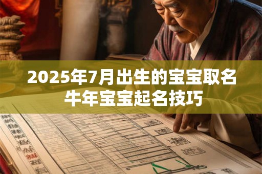 2025年7月出生的宝宝取名 牛年宝宝起名技巧