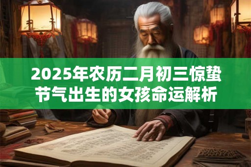 2025年农历二月初三惊蛰节气出生的女孩命运解析 2025年农历二月初三惊蛰节气出生的女孩命运解析